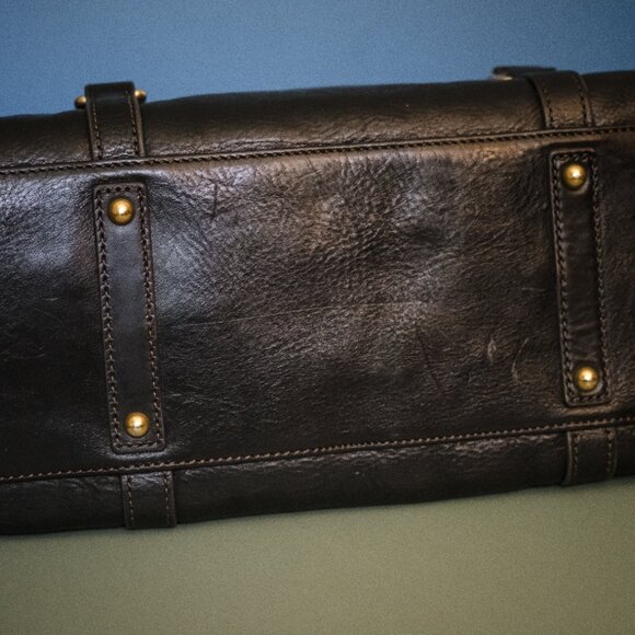 Dooney & Bourke Black Pebbled Leather Florentine Satchel a CLASSIC handbag - Picture 8 of 12